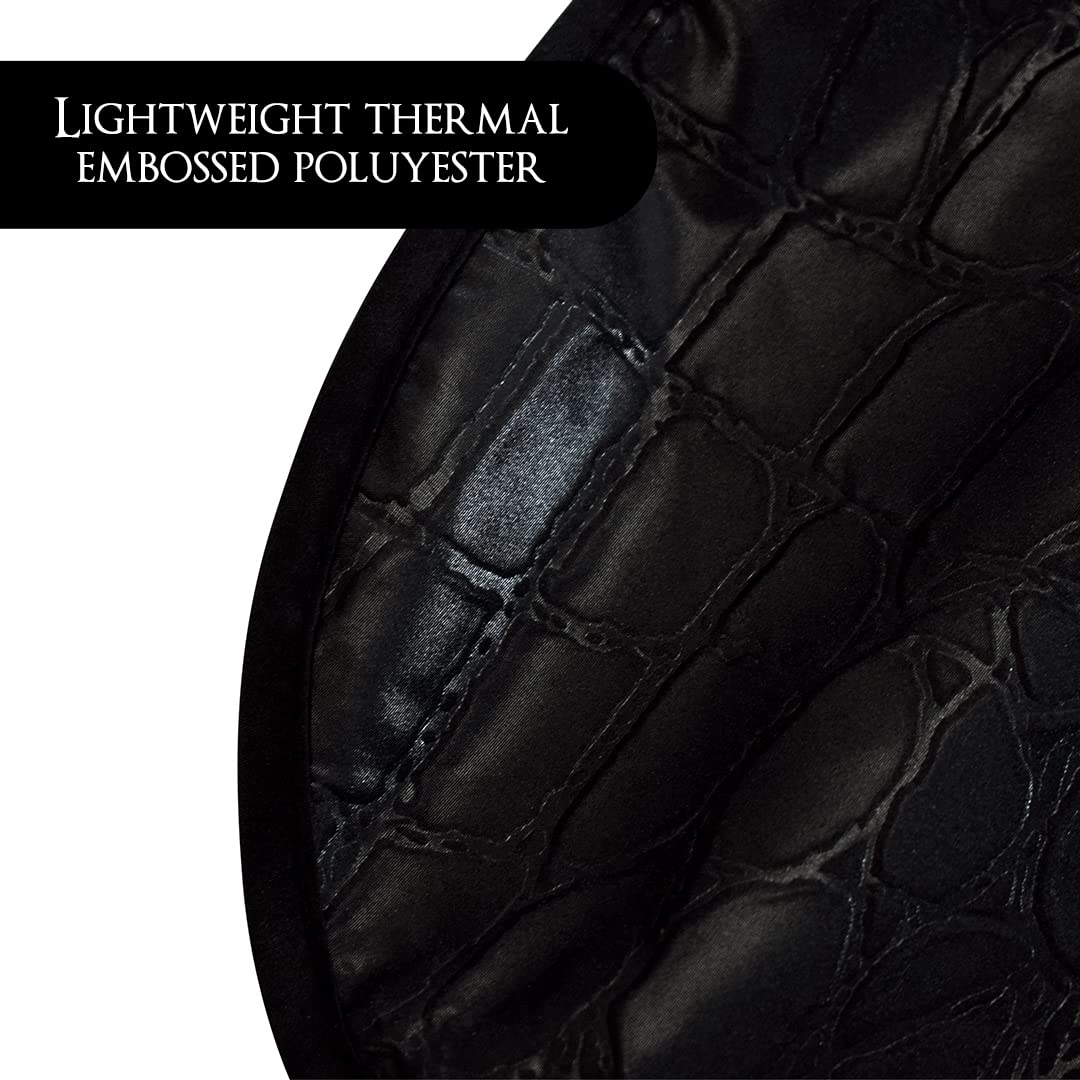 Alligator Hide Bleach-Proof Coloring & Styling Cape, Black | Textured Multi Purpose Salon Cape Defends Against Bleach