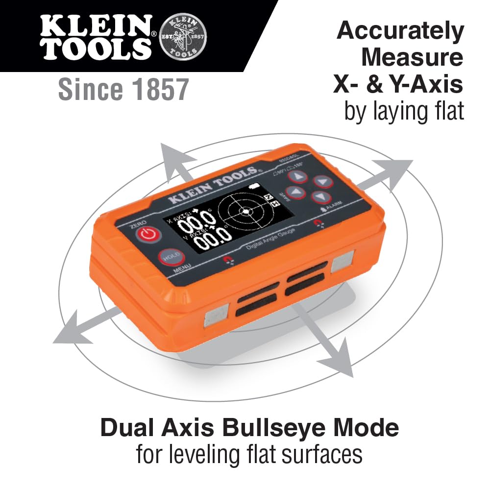 Klein Tools 80036 Digital Level with Programmable Angles & Straps Kit, 2-Pc