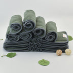 BABY Reusable 5 Layers 12 Pack Inserts with Gussets for Baby Cloth Diaper and Cloth Diapers Covers 12FLN