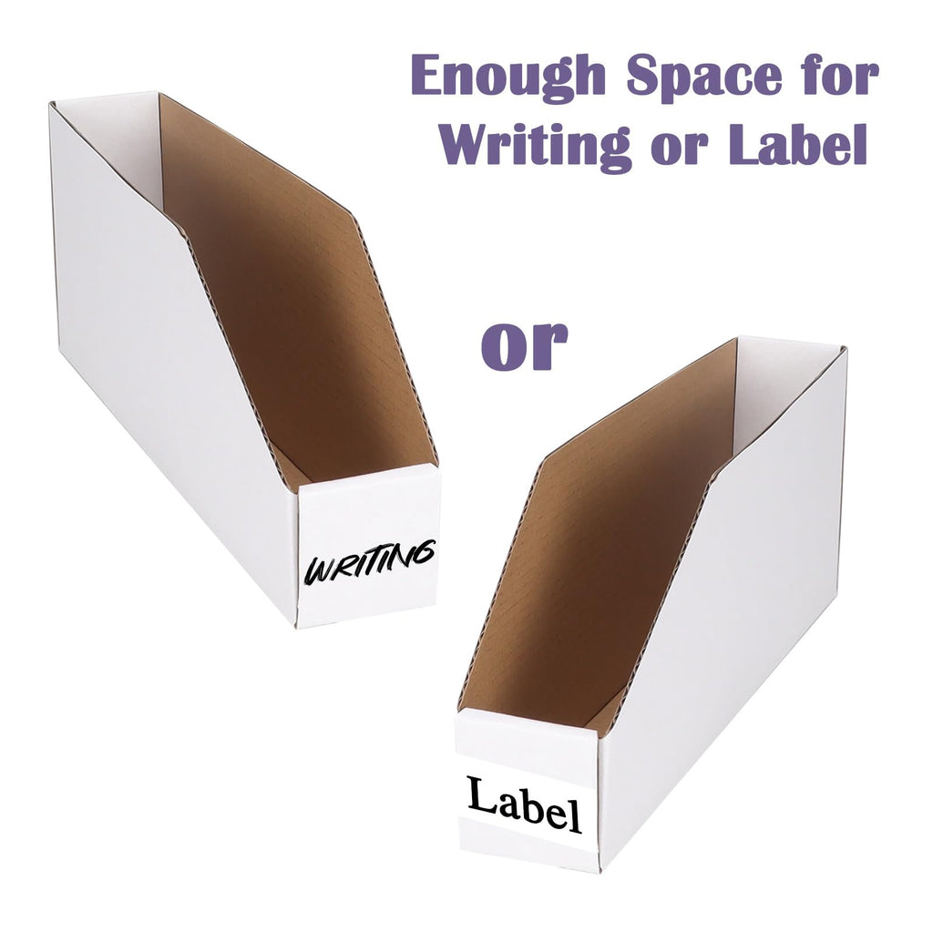 Cardboard Boxes, Pack of 35 Corrugated Storage Bins 12x2x4.5 inch Pantry Organizer Bins for Shelves Garage Office