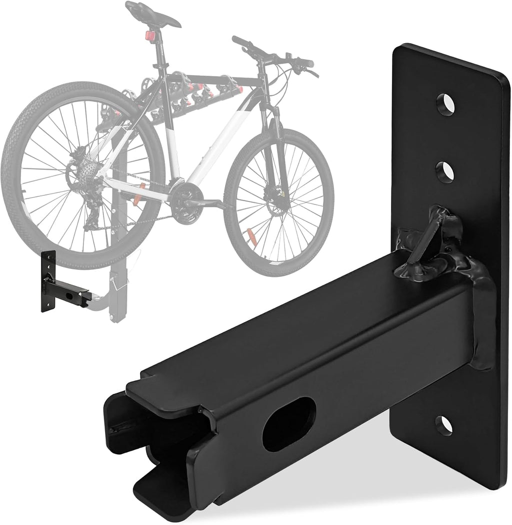 1-1/4 inch Hitch Bike Rack Wall Mount, 1.25 inch Bicycle Cargo Rack Hanging Garage Organizer, Heavy Duty Trailer