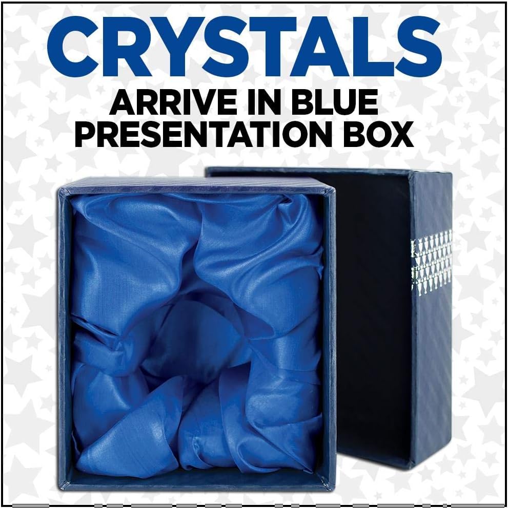 Customizable Crystal Award, 2" Engraved Pink Crystal 80 Carat Diamond Paperweight Award