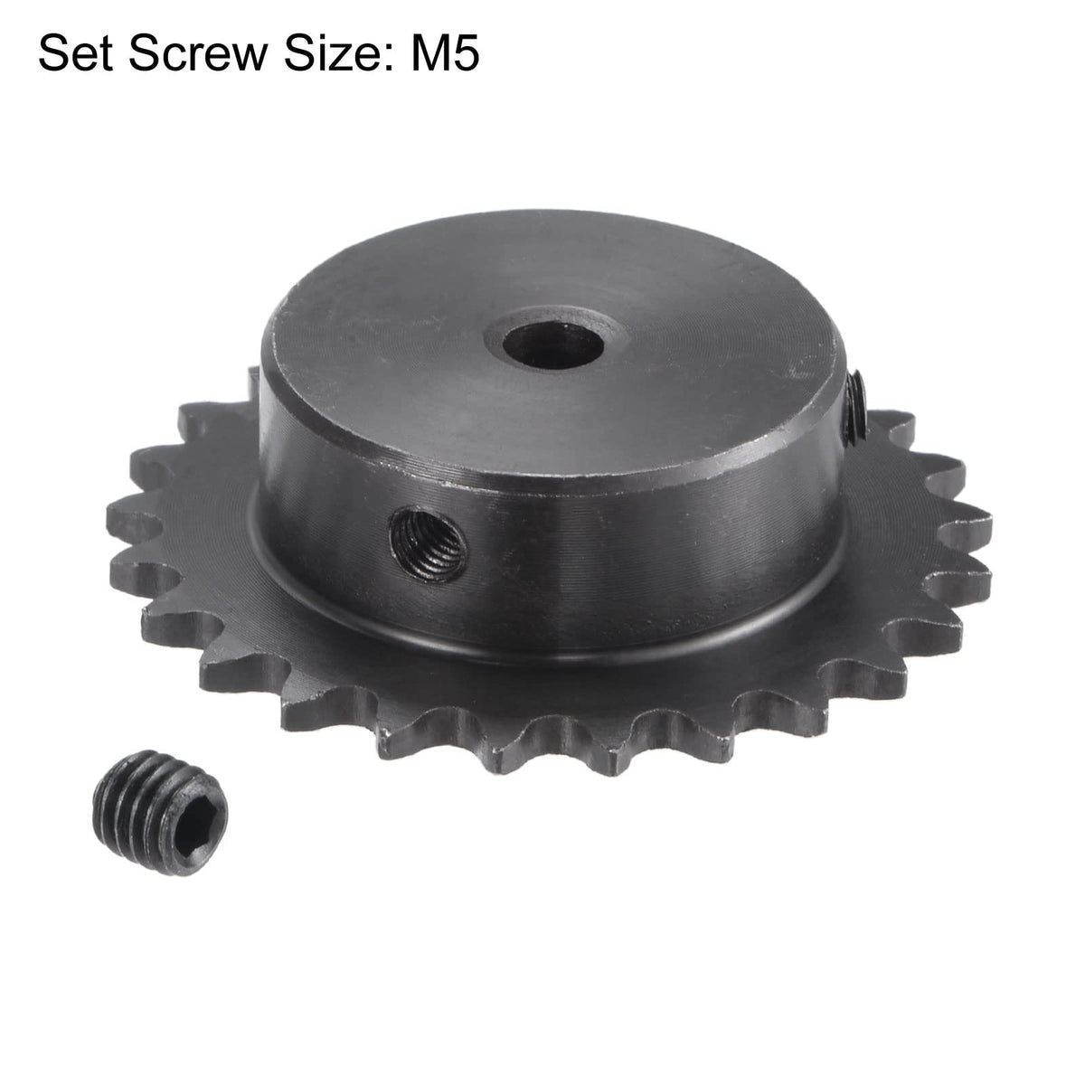 uxcell 25 Tooth Roller Sprocket B Type #25 Chain Single Strand 6mm Bore