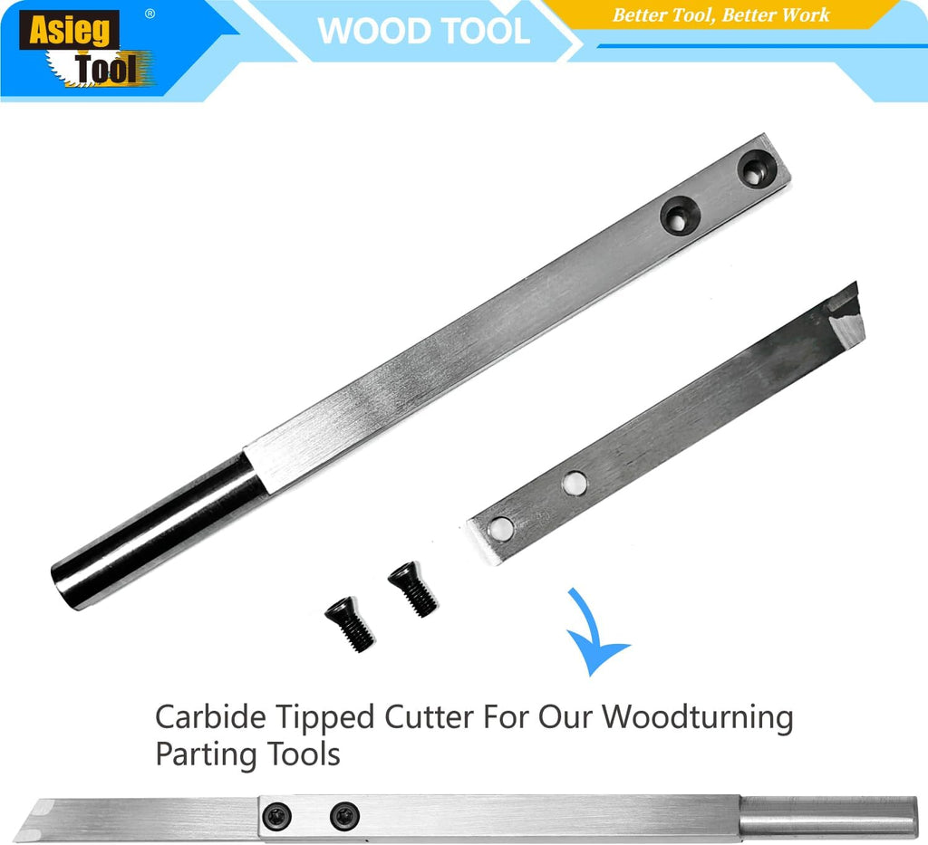 Carbide Tiped Wood Turning Replacement Blades Knives Cutter for Parting Tool and Grooving Woodturning Lathe Tool 100x12.2x3mm