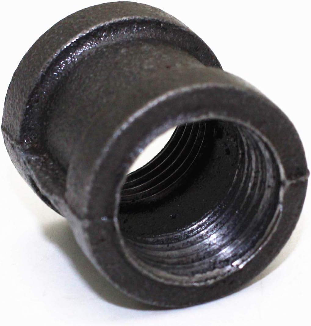 10PCS 1/2" Black Cast Pipe Fitting Coupling Threaded Pipe Nipples