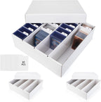 Trading Card Storage Box, 4 Row 3200 Count Collector Cards Box with Divider