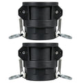 2PCS Camlock Fitting Type D, 1 inch for Water/Oil Flow Systems