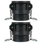 2PCS Camlock Fitting Type D, 1 inch for Water/Oil Flow Systems