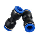 Yoebor Pneumatic Push to Connect Straight Union Coupler 8mm x 8mm OD 10pcs