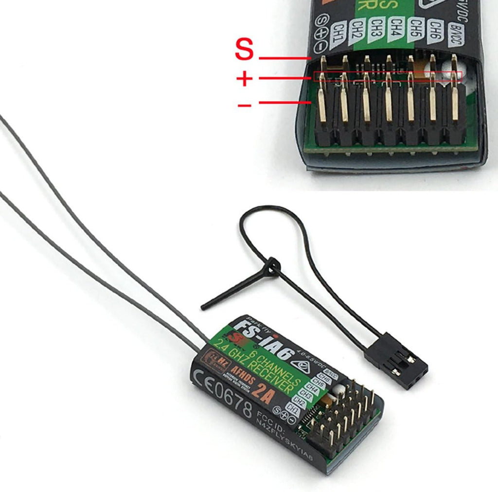 FS-i6 6CH 2.4GHz Radio System RC Transmitter Controller with FS-iA6 Receiver for RC Helicopter Plane Quadcopter