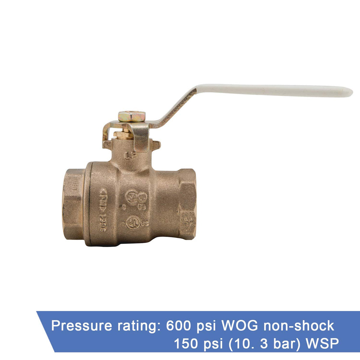 Watts Lead-Free Brass Ball Valve Female Threaded End Connections, 1"