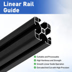 uxcell 2Pcs 150mm 4040 Aluminum Extrusion Profile, Anodized Linear Rail