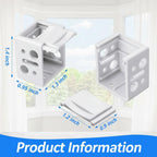 8 Pcs 1 Inch Mini Blind Bracket Replacement Plastic Headrail Mounting