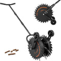 Rolling Lawn Core Aerator, 16.6 in Coring Aerator Roller with Anti-Clog Tines, Heavy Duty & Rust-Resistant, Yard