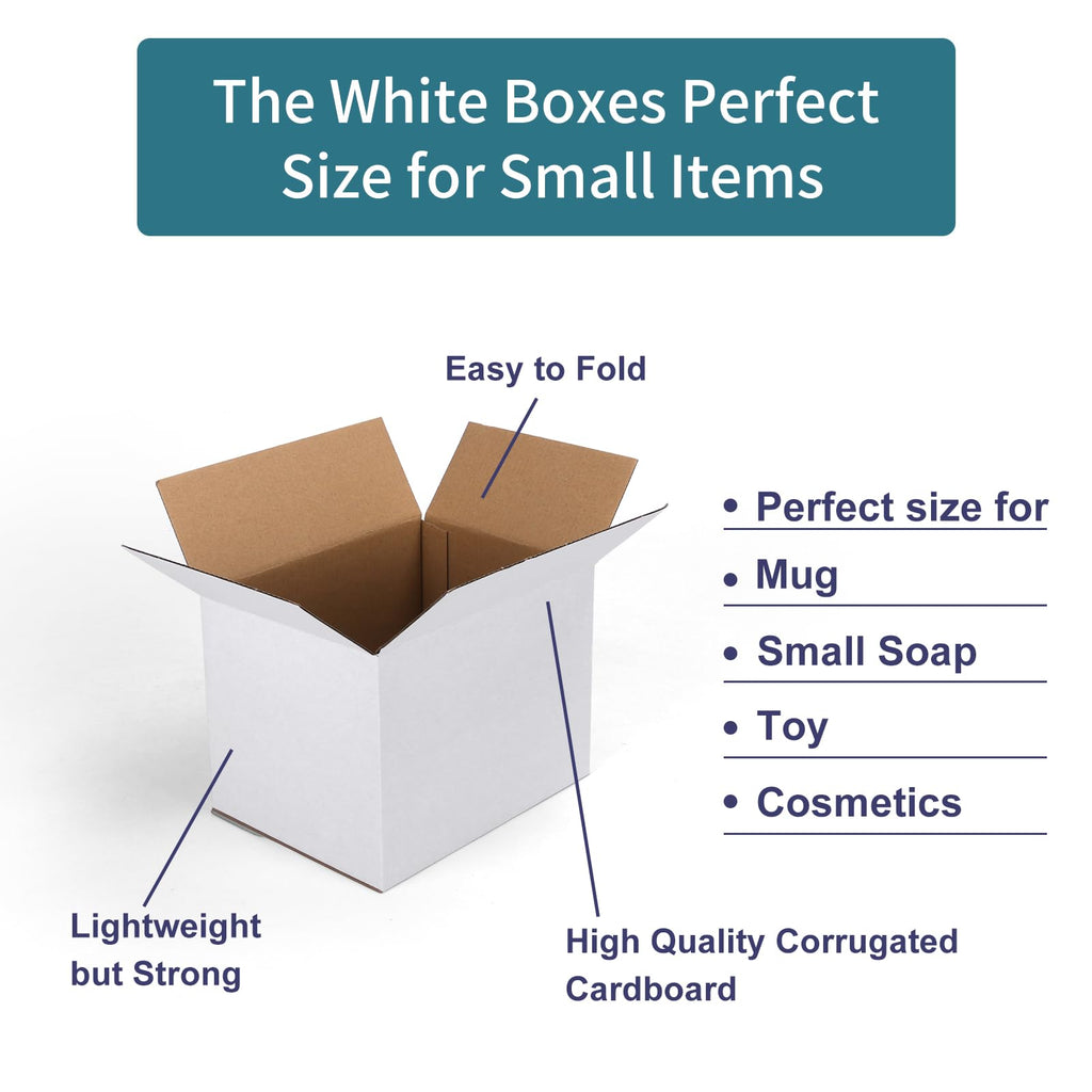 Small Shipping Boxes 8x6x6 Set of 6
