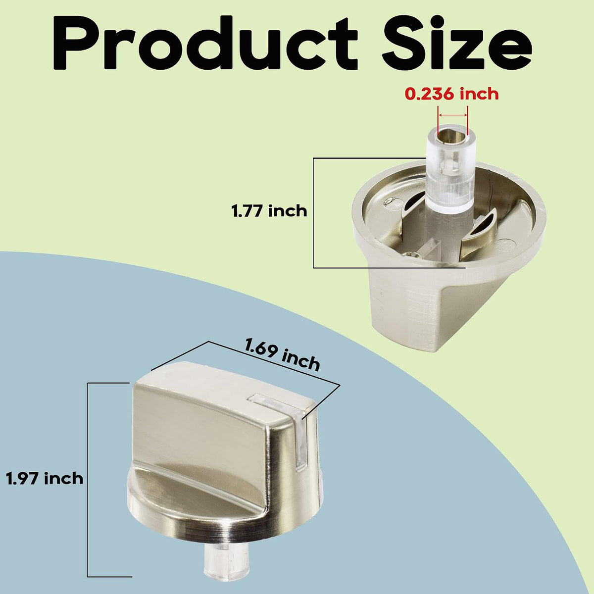 5 Pack Replacement Burner Control Knob Assembly, AEZ73293801