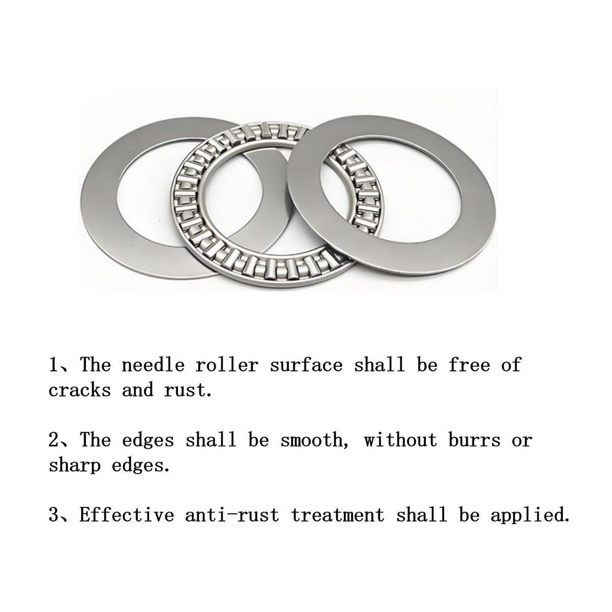 RPS-IND 2PCS AXK0821 Thrust Needle Roller Bearings with Washers