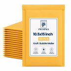 Natural Kraft Bubble Mailer Envelopes, Large Bubble Mailers 10.5x15 Inch, 50 Pack Padded Envelopes, Self-Seal
