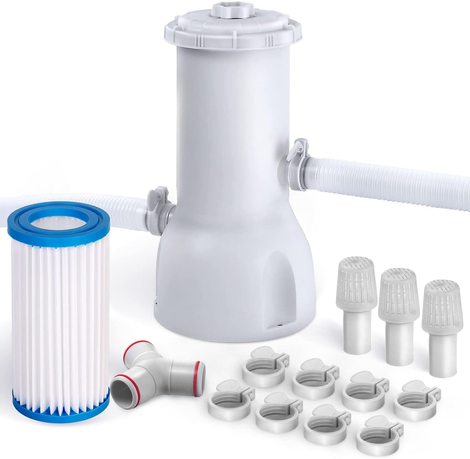 1000 Gallons Pool Filter Pump Above Ground, Swimming Pool Filter Cartridge Pump, Electric Pool Filters Pumps for