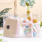 30PCS 4.5x1x5.9inch Clear Gift Box PVC Candy Treat Box Transparent Rectangle Wedding Favor Boxes for Treat Candy