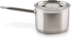 3 1/2 qt Heavy-Duty Stainless Steel Sauce Pan with Cover, 3.5 qt
