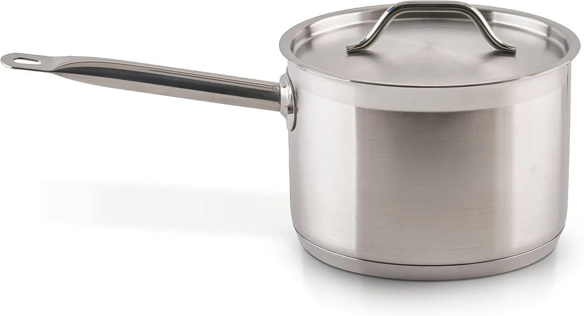 7 1/2 qt 7.5 qt Stainless Steel Sauce Pan with Cover