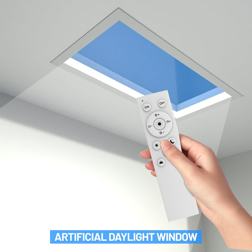 2x1 Ft Artificial Skylight Ceiling Light, Dimmable