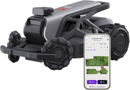 TRON Robot Lawn Mower 1 Acres, NRTK + 5 Vision Wire-Free Robotic Lawnmowe,AI Obstacle Avoidance, No Perimeter