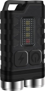 V3 Small Powerful EDC Flashlight with Red UV Blue Light -Super Bright Rechargeable Mini Pocket LED Keychain Flash