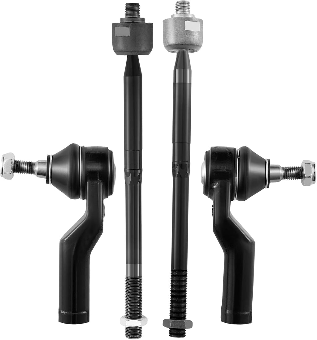 BDFHYK 4Pcs Front Inner Outer Tie Rod Kit for Ford Escape C-Max 13-18