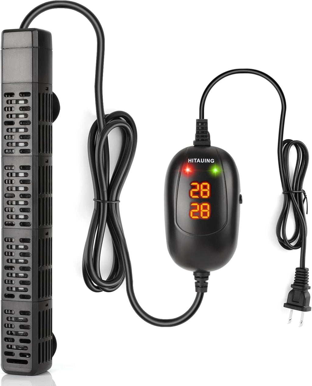 Aquarium Heater, 50W/100W/200W/300W/500W Submersible Fish Tank Heater with Over-Temperature Protection and Automatic