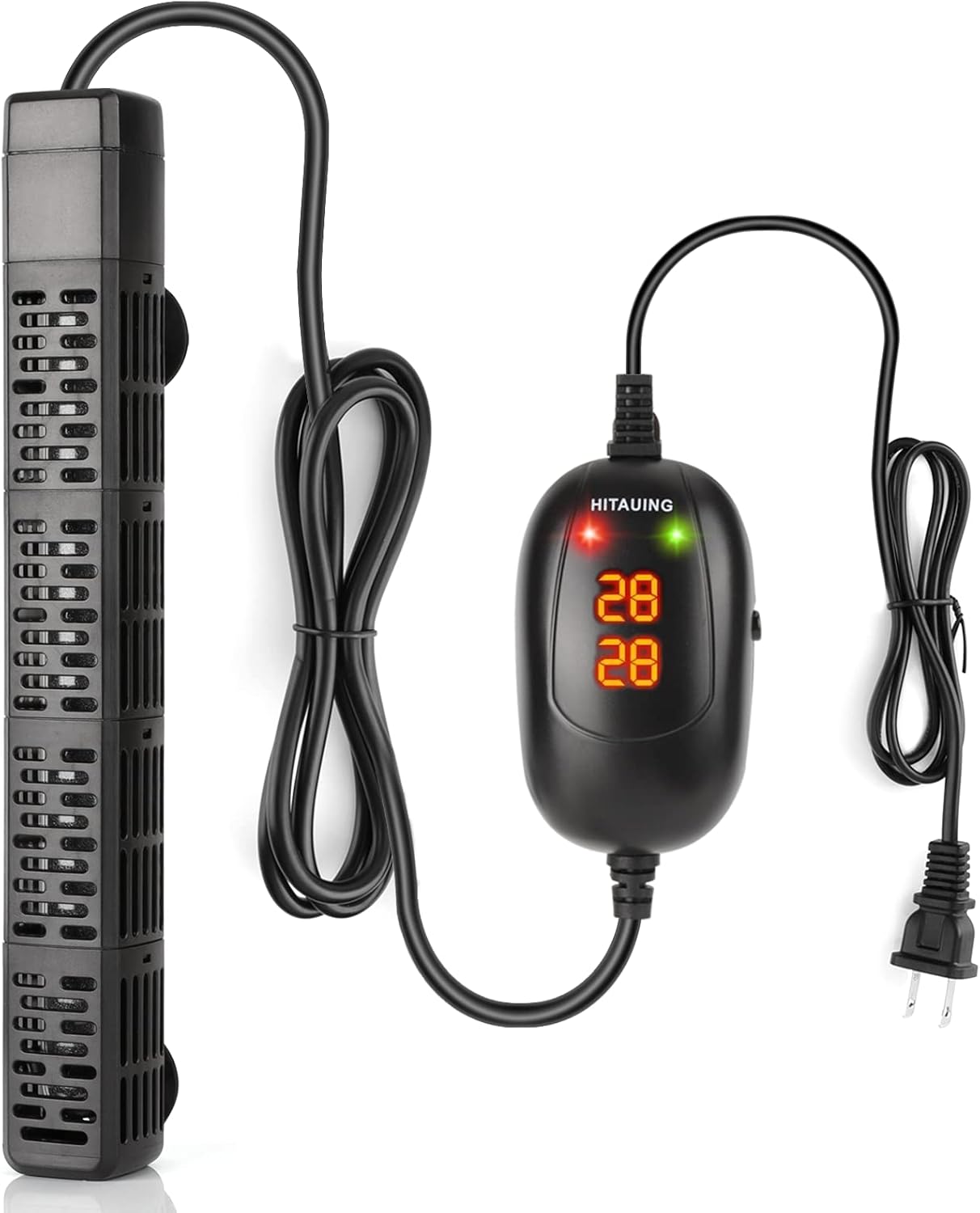 Aquarium Heater, 50W/100W/200W/300W/500W Submersible Fish Tank Heater with Over-Temperature Protection and Automatic