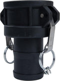 2" Poly Camlock Fittings - Standard Type C Female Coupler x 2" Hose End With Camlock Gasket