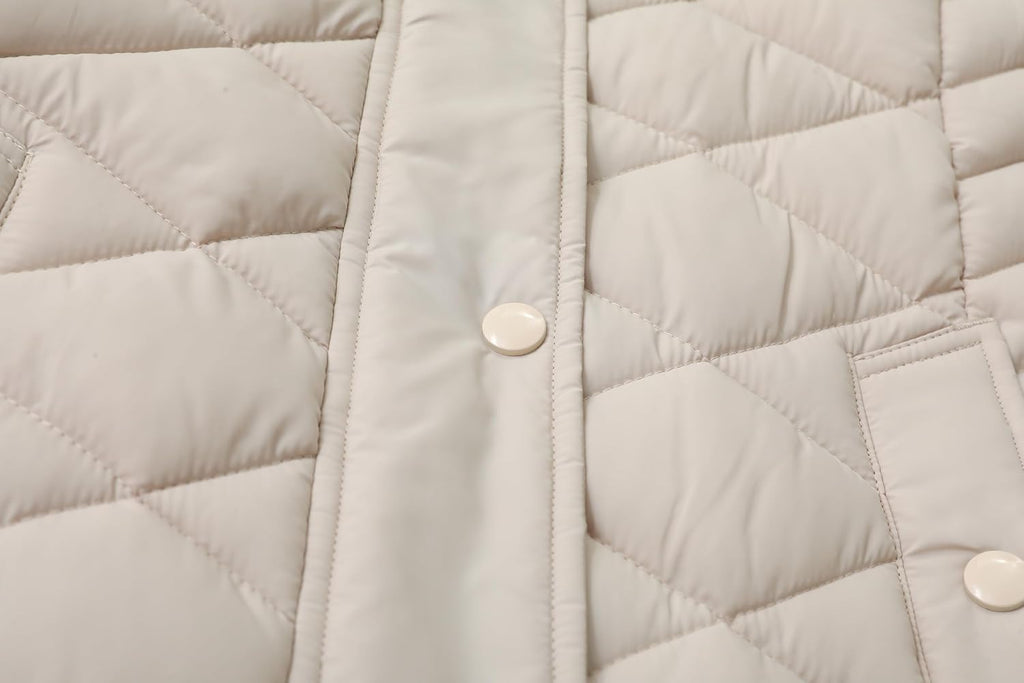Girls Winter Long Down Coat with Fur Hood,Warm Quilted Jacket for Kids Cold Weather Outdoor Protection