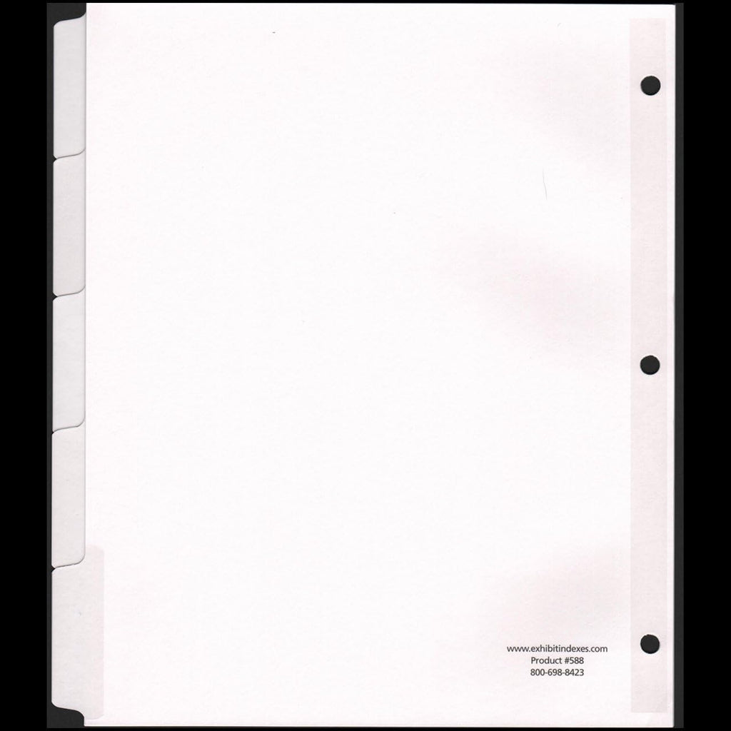 Extra Wide Dividers to Use with Sheet Protectors 9 3/4" Wide - Fits Standard 3 Ring Binders - Made in The USA