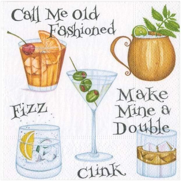 Cocktail Hour Paper Cocktail Napkins - 20 Per Package