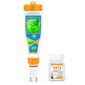 Digital pH Tester Water pH EC PPM Meter for Hydroponics Nutrients | pH Conductivity TDS Temperature Monitor Meter