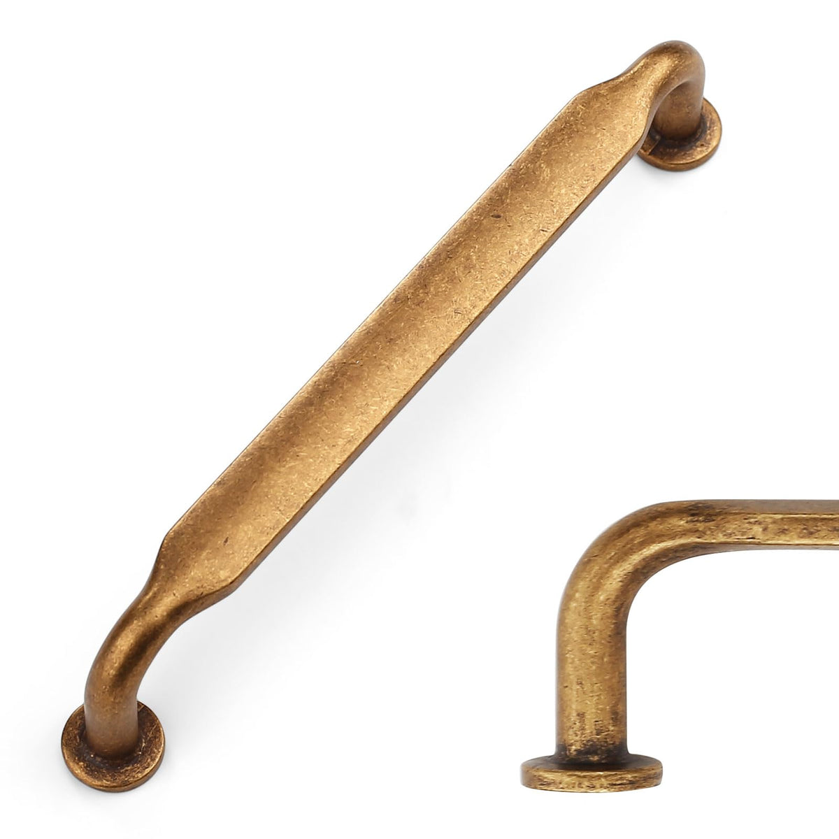 10 Pack Antique Brass Cabinet Pulls 5"