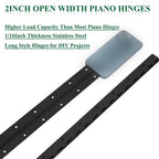 4Pack 16” Heavy Duty Piano Hinge Stainless Black Continuous & Piano Hinges