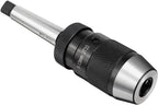uxcell Keyless Drill Chuck MT2 Morse Taper Mount Adjustable 1/32"-1/2" (1mm-13mm) 3-Jaw for Lathes Milling Drilling Machine