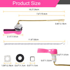 Hibbent Universal Metal Front Mount Toilet Handle Replacement Kit, Pink