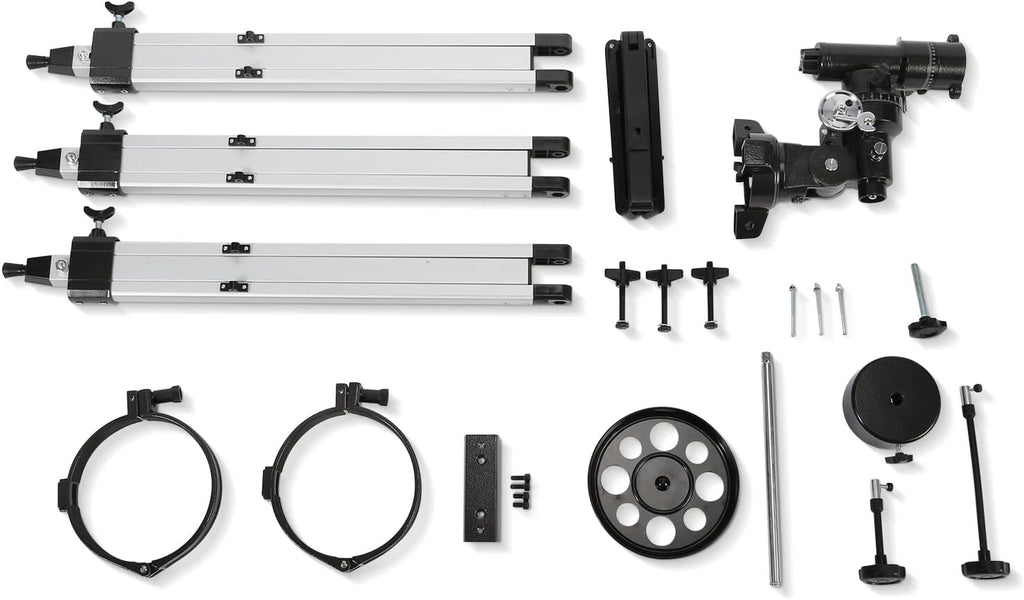 130EQ Reflector Telescope, 130mm Aperture, EQ Mount | 650mm focal length, manual equatorial mount, phone adapter, 2x