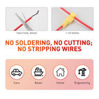 Nilight 120PCS/60Pairs Yellow T-Tap Quick Splice Disconnect Wire Terminal