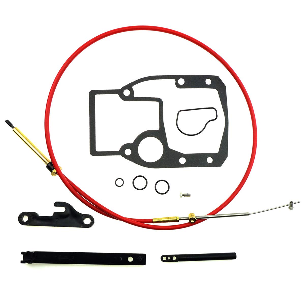 Qnbes Shift Cable Assembly Kit Fit for OMC Cobra 1986-1993 987661