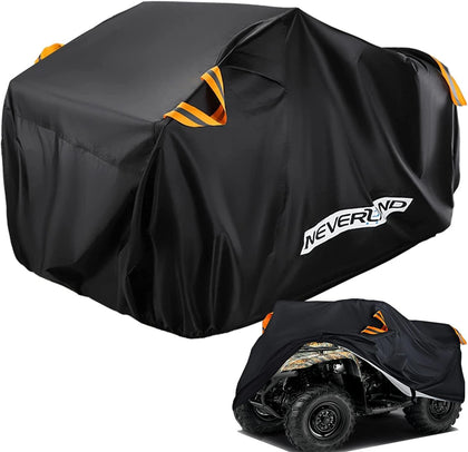 ATV Cover Waterproof Heavy Duty 300D 4 Wheeler Covers Up to 82'' | Outdoor Storage Quad Cover All Weather Protection