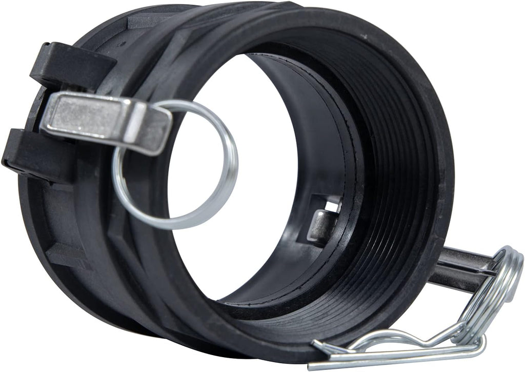 2 Camlock Fittings (3" Type D) Female Coupler x Female Thread Camlock Fittings With Gasket Inside (3")