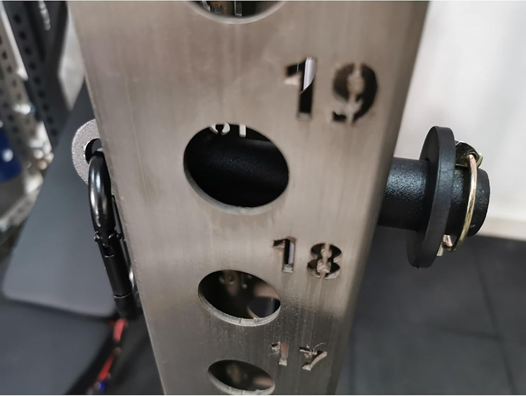 Power Cage Squat Rack Home Gym Accessory, Fits 3x3 Rack with 1" Hole