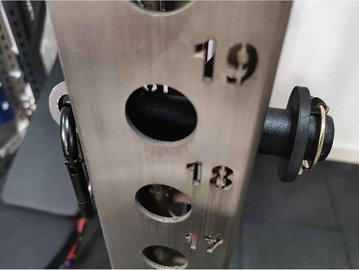 Power Cage Squat Rack Home Gym Accessory, Fits 3x3 Rack with 1" Hole
