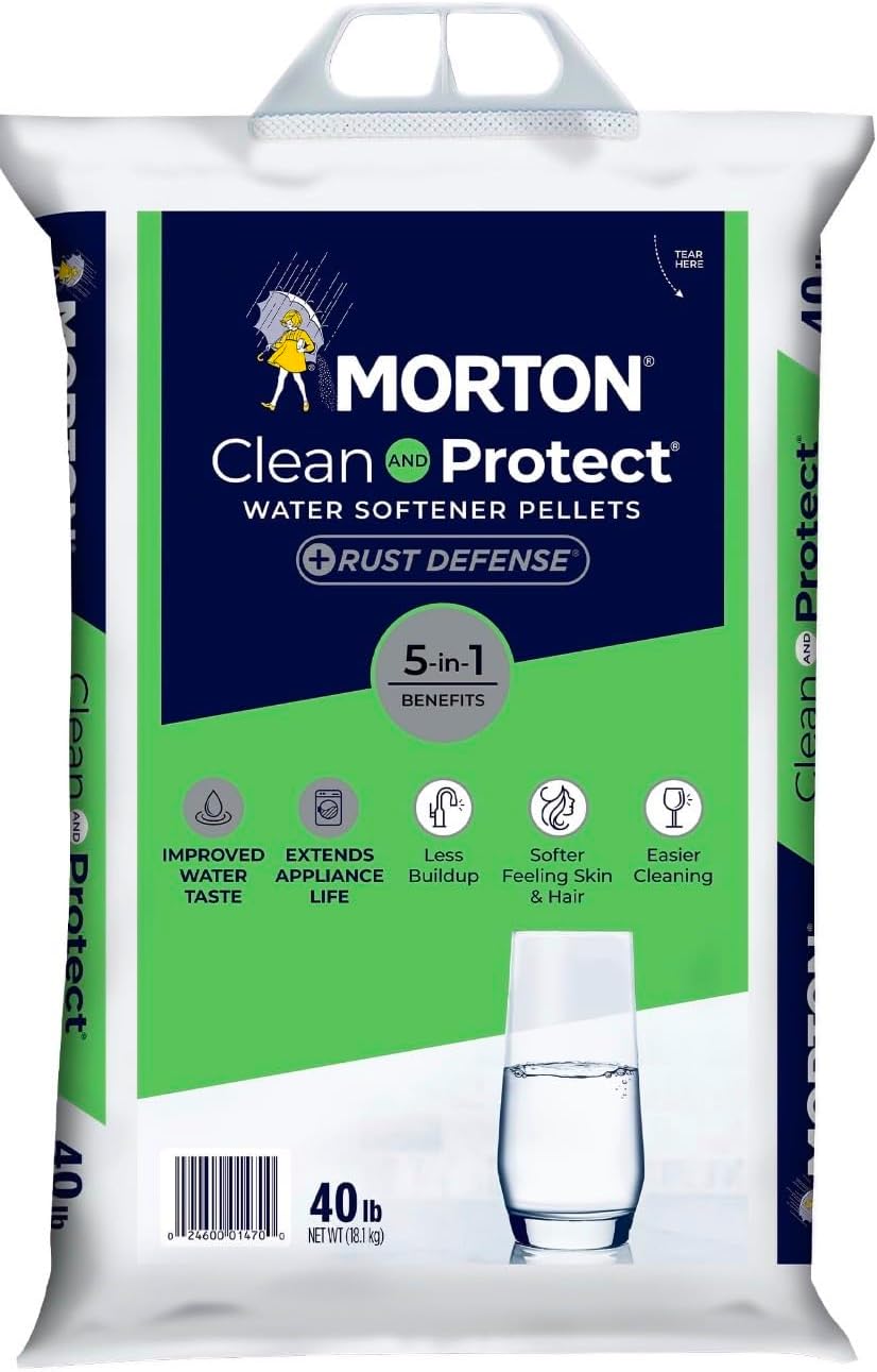 Morton Clean and Protect Plus Rust Defense Water Softener Salt Pellets