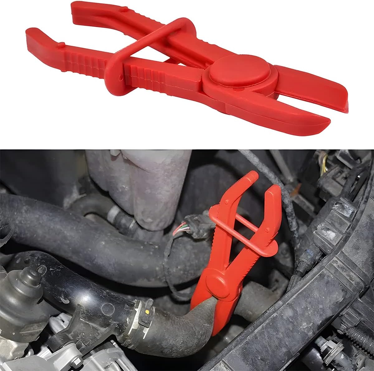 Hose Clamp Pliers, 6 Pack 3 Size Line Pinch Clamps Set, Plastic Hose Pinching Off Pliers for Automotive Radiator